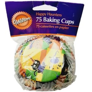 🍒4 for $20🍒 WILTON Happy Haunters Halloween 75 ct Baking Cups Cupcake Liners